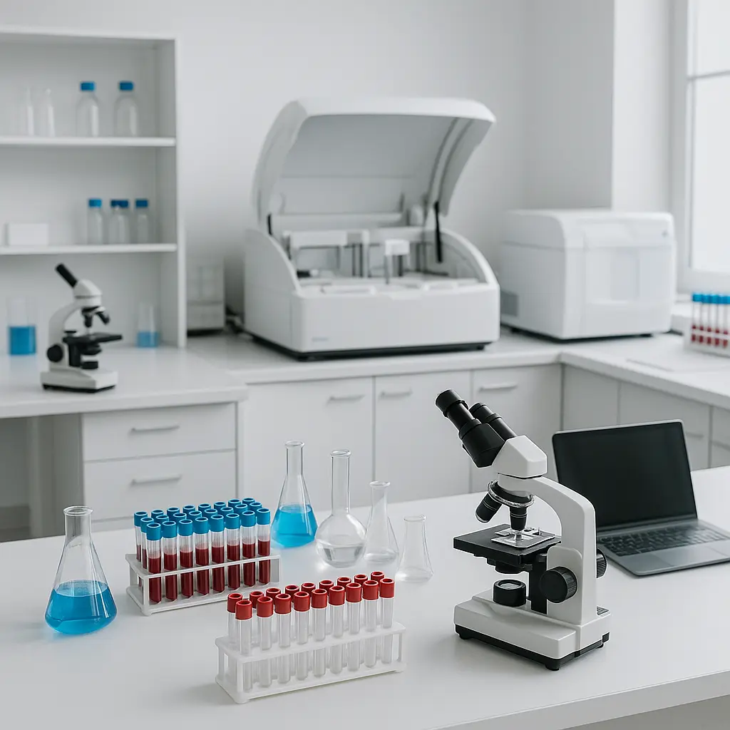 20250826_2237_Laboratorio Médico Moderno_simple_compose_01k3mx03jffeg8q5eakaq5hqct